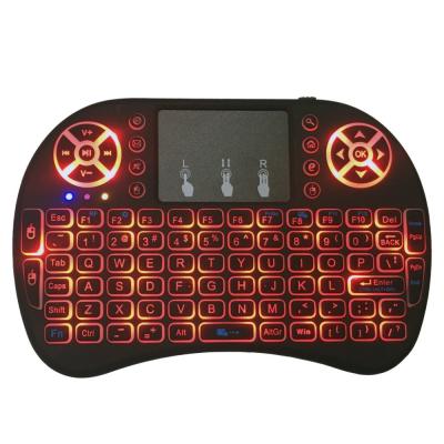 China For Soyeer I8 Keyboard 7 Colorful Mini Keyboard Smart Remote Control Slim Wireless Air Mouse for sale