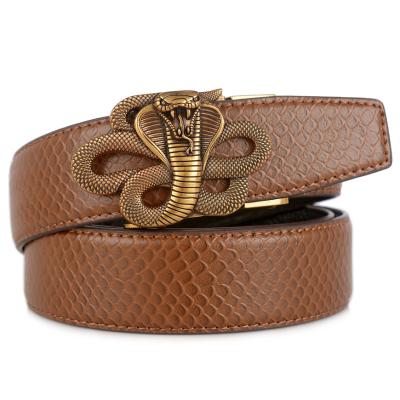 China Manufacturer 4.5cm Width Cowhide Leather Belt Manufacturer 4.5cm Zinc Alloy Automatic Belt For Men for sale