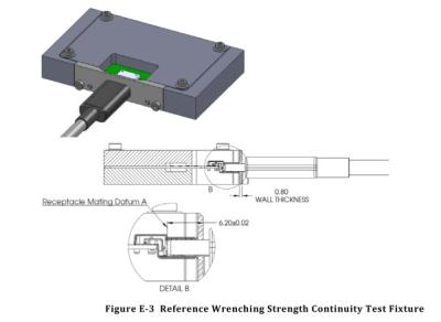 China Universalserien-Bus-Art-c Verbindungsstücke, USB-Art-c Verbindungsstück 4-Axis Durchgangsprüfung zu verkaufen