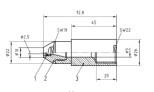 China DIN 19523 2008-08 Bild 1 Nozzle For Jetting Rig for sale