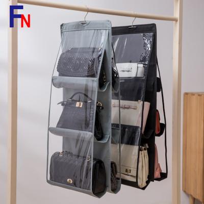 China Wholesale Viable 3 Layers Bag Wall Hanging Storage Bag Tote Bag Handbag Insert Organizer for sale