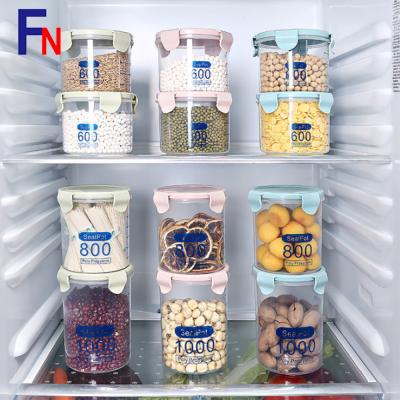 China Plastic Food Storage Container BPA Free Airtight Microwavable Plastic Food Container Stored for sale