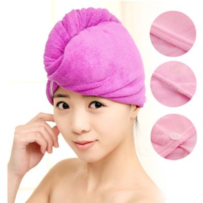 China Microfiber Viable Drying Hair Towe Women Towels Bathroom Quick Towels Bathroom Bath Towels For Head Hat Quick Dry Turban Hat Adults Hair Wrap for sale