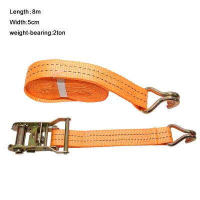 China Cargo Polyester Webbing Anchor Ratchet Strap Ratchet Tie Strap Fixing Bottom Set for sale