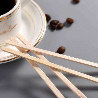 China Disposable high quality wholesale coffee wooden stirrers for sale