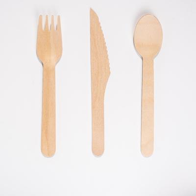 China JT Wholesale Disposable Birch Wood Part Spoon Wooden Spoon Cutlery With Logo for sale