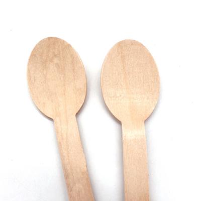 China 2022 Product 160mm Chinese Popular Disposable Fork Spoon Knife Disposable Wooden Birch Wood For Wedding for sale