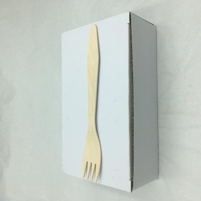 China Disposable Compostable Wooden Cutlery Set Disposable Cutlery Wood for sale