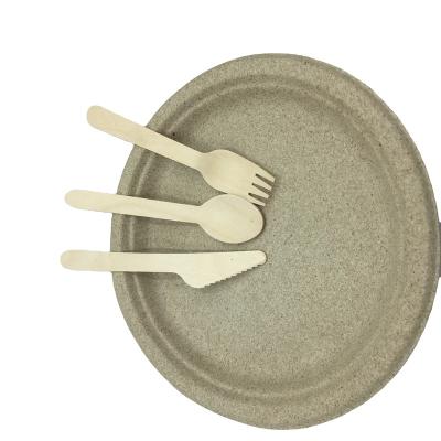 China Wholesale Disposable Party Pack Composable Wooden Disposable Cutlery For Salad for sale