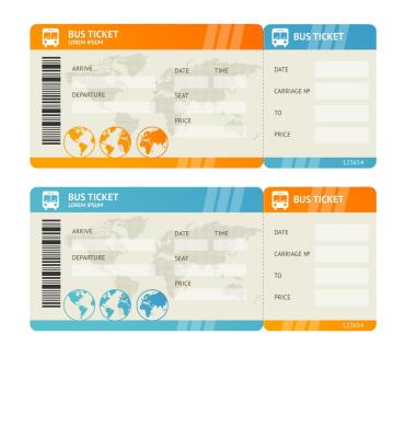 China paper & Genuine Cardboard Customized Bus Ticket Card Printing Service for sale