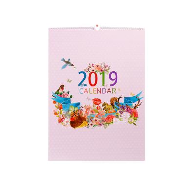 China Creative Special Table Calendar Design Fastener 2019 Wall Calendar for sale