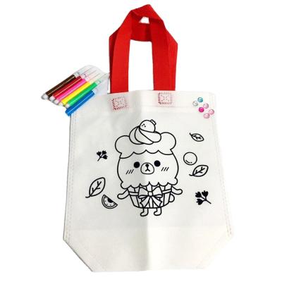 China Blank Hand Printed Recyclable Environmental Protection Tote Bag for sale