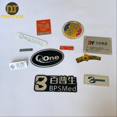 China High Quality Metalized Custom Plastic Logo Embossed Label Paper Logo Metal Label For Body Stickers Labels for sale