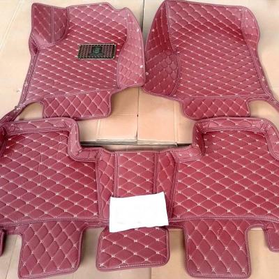 China Wholesale Tartan Car Accessories Wear-Resistant Fashion Non-Slip Durable Low Price Protector 7D Leather Car Floor Mats at New for sale