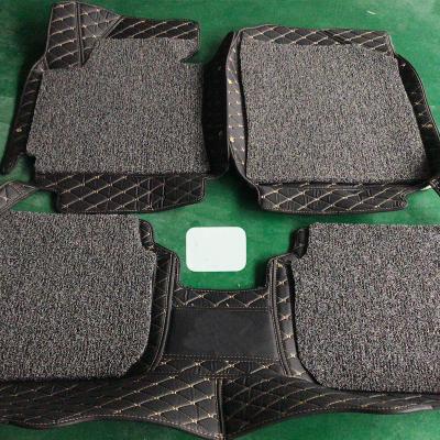 China Tartan Wear-Resistant Non-slip Floor Car Mat Cover Double-Layer Thickened Special Car Floor Mats Best Car Customization New Fashion for sale