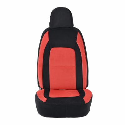 China Universal Half PU Leather Mesh Sports Cloth Polyvinylchloride Sheer Car Seat Cover for sale