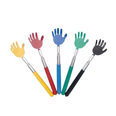 China Handshape Telescopic Colorful Massager Handle Body Tongmao Stainless Steel Extendable Back Scratcher for sale