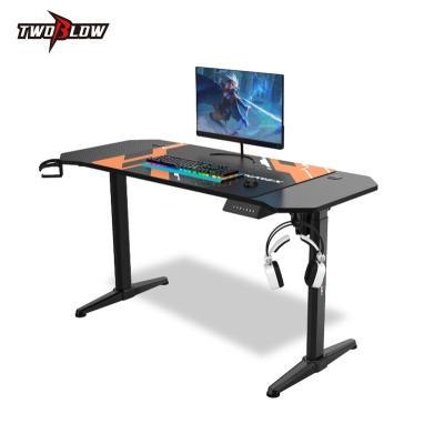 China Foldable Easy Assemble Electric Esports Height Adjustable Stand Home Office Standing PC Desk for sale