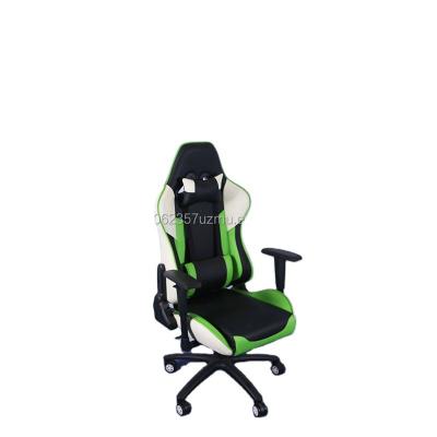 China Executive PU Comfortable Office Chair Rocker White Green Leather Gaming Chair for sale