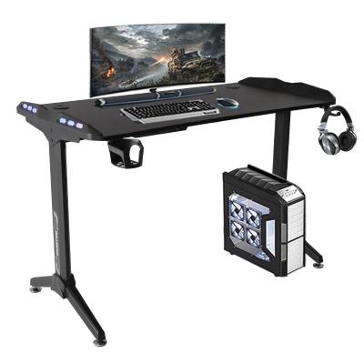 China Foldable E Sports Game Table, Game L Shape Led Table, Modern Engine Motor Waist Electric Desktop Computer Desktop Table E-sports Table for sale