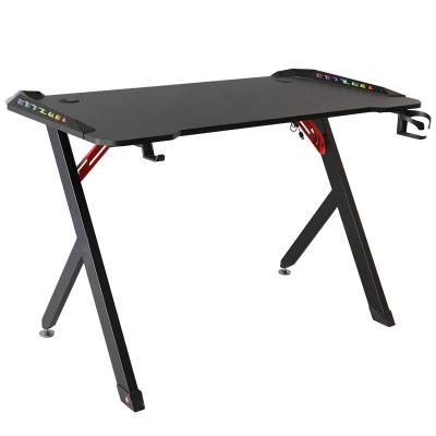 China Foldable Easy Assemble Strong Long E-sports Gaming Table Desktop Game Extendable PC Table for sale