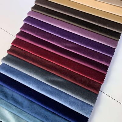 China Sustainable Cheap Upholstery Fabric Polyester Knit Italian Velvet for sale