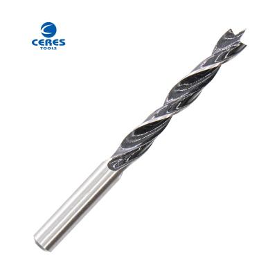 China roll forged black & white finish working drill bits for wood drilling for sale