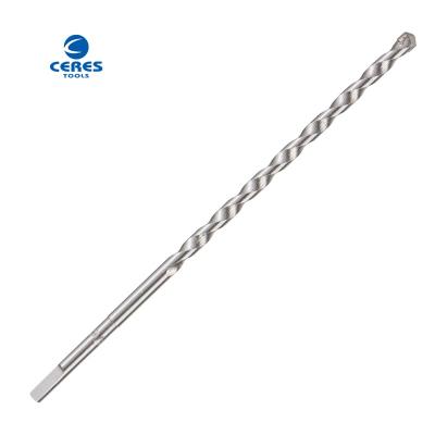 China Zinc plated Round flute 40 Cr & YG8C masonry drill bits for concrete drilling for sale