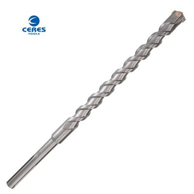 China SDS MAX shank flat tip single flute hammer drill bits for concrete drilling for sale