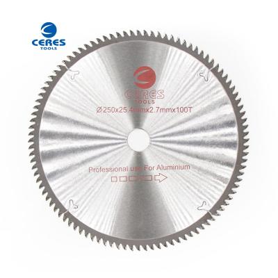 China YG8C double Manganese steel tipped TCT circular saw blade for aluminium cutting for sale