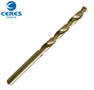 China CERES tin-coated HSS drill bits for sale