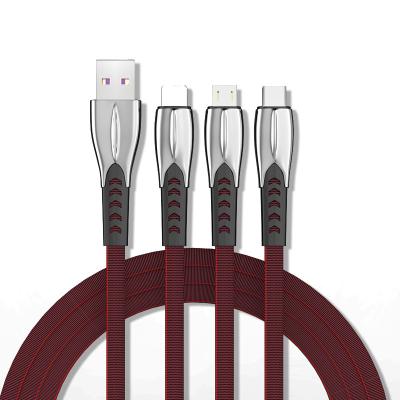 中国 High Quality Phone USB Cable for USB Charging Cable 3 in 1 Mobile Phone Magnetic USB Cable 販売のため