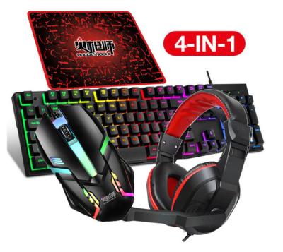 China Anti-Falling Mousepad 5 Amazon Gaming OEM Keyboard Mouse Combo Backlit Headset In Mouse 1 Pack Keyboard Combos for sale