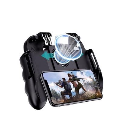 China Game Shooting Games Gamepad Joystick Games Controller Mobile Phone PC Gamepad H9 Gamepad Handle with Fan for pubg for sale