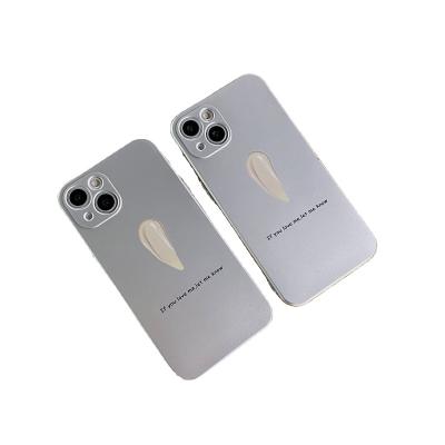 China Eco-friendly Matte Plating Cell Phone Case Paint A Pattern Cell Phone Case Luxury Phone Case For iphone 13 for sale