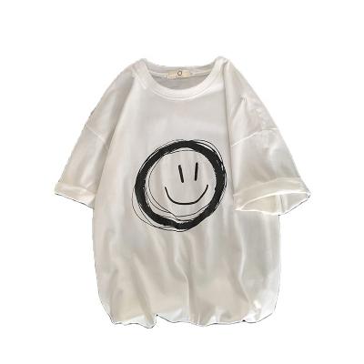 China 2021 high quality men's anti-pilling 3d cotton smiley face t-shirts apparel for sale