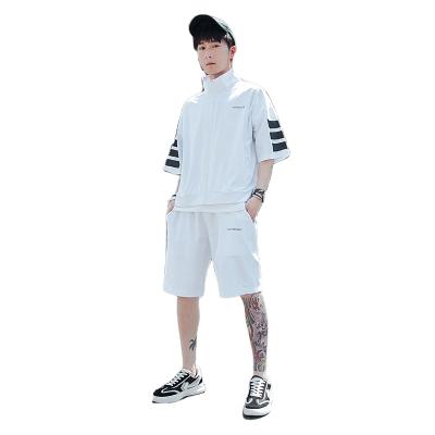 China 2021 Summer QUICK DRY Mens Short Sleeve Shorts Joggers Suits Sets Wholesale Mens Cotton Sweat Suit for sale