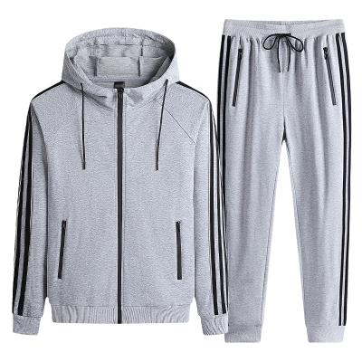 China Spring and Autumn Plus Size New 95% Breathable Cotton Men's Jogging Suits Custom Made Jogging Suits Men With Hoody for sale