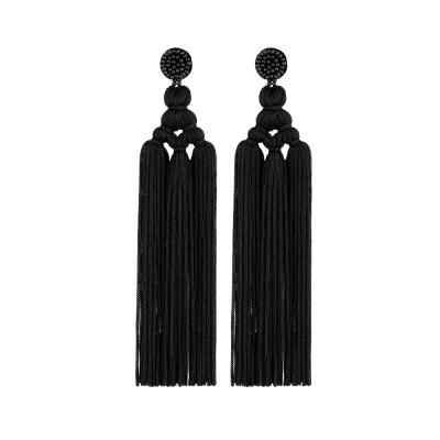 China 2021 BOHEMIA Good Quality Fashion Bohemian Long Tassel Earrings for sale