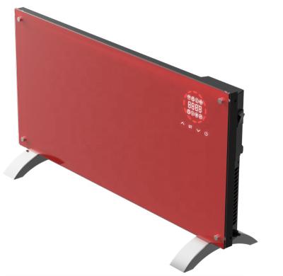 China 500w Hotel Led Display Touch Screen Electric Glass Wall Mounted Convector Heater for sale