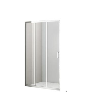 China aluminium material screen tempered glass shower enclosure with zinc alloy pivot for sale