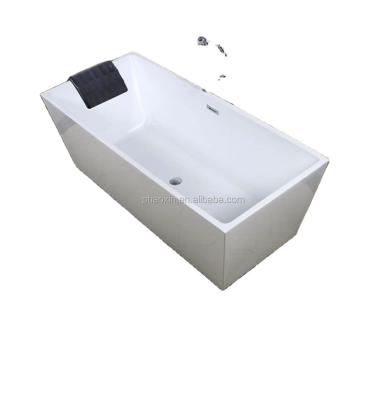 China DJ-002 1500x750x600 FreeStanding Acrylic Bathtub With Drainer for sale