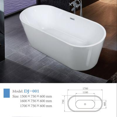 China Massage Bathtub Free Standing Acrylic Bathtub With Drainage Corner for sale