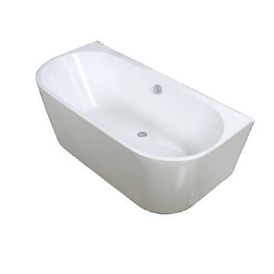 China Retangle Massage Bathtub Free Standing Acrylic Bathtub With Drainage for sale