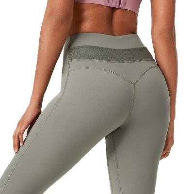 China Activewear Breathable Customized Yoga Gaiters Bulk High Waist Fitness Gaiters Cellulite Proof Gym Pants for sale