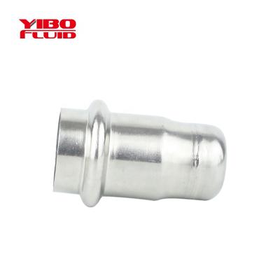 China Hot/cold water system cap stainless steel SS 304 compression /cold compression /cold water system vacuum double pipe fitting for sale