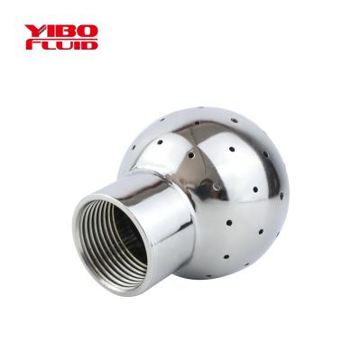 China Sanitary YIBO Wine YIBO Stainless Steel Static Fixed Tank Ball Cleaning Female Thread End Dairy Milk Brew Beverage Brewing Female Thread End For Pipe Cleaning for sale