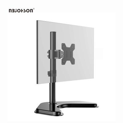 China Metal 360 degreeTilt Fully Adjustable Desktop Freestanding Stand for LCD Screens up to 32 Inch LCD Monitor Stand for sale