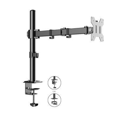 China Hot Selling Adjustable Metal Desktop Monitor Mount Single Monitor Bracket Single Arm for sale