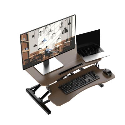 China Premium (Height)Adjustable Adjustable Desk Converter Stand Up Rack Desk Riser Adjustable Computer Monitor Computer Monitor Workstation for sale